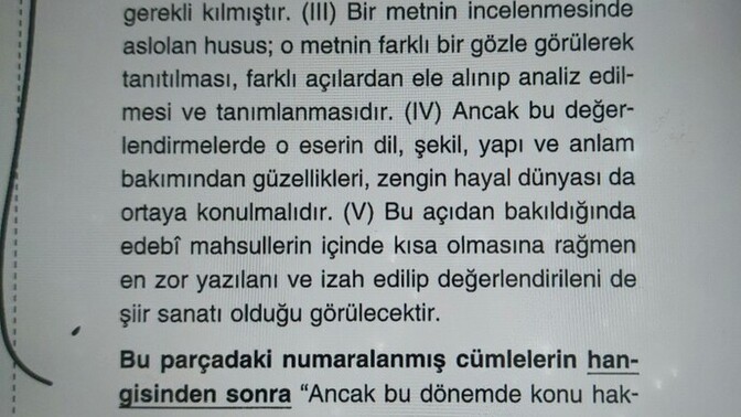 Paragraf sorusu bakalım yapabilecek misin?