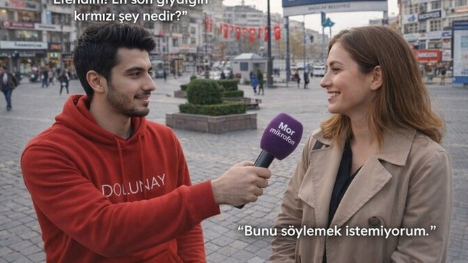 Efendim! En son giydiğin kırmızı şey nedir?
