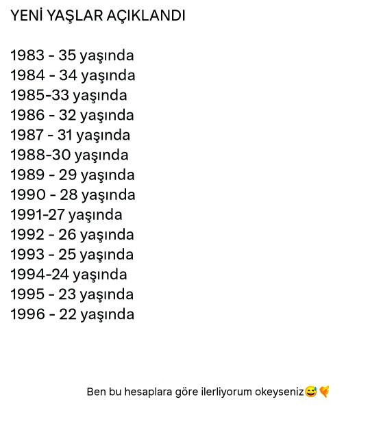 Siz hangi yaş aralığındasınız?