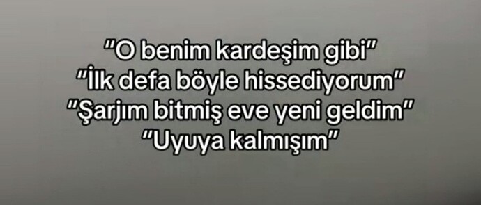 Karşı cinsin söylediği yalanları yazar mısınız bana?
