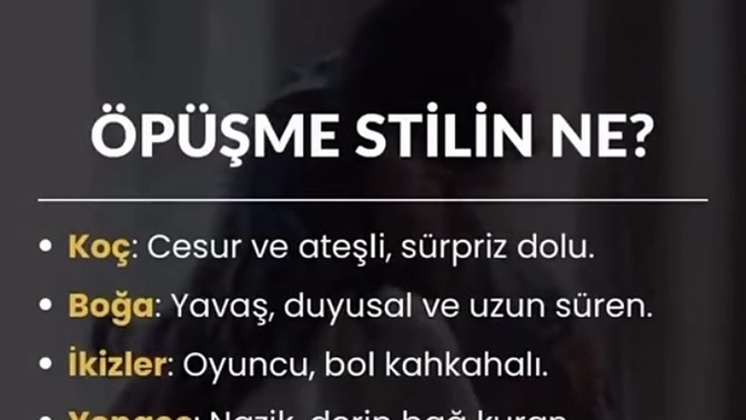Burçlar Nasıl Öpüşür?