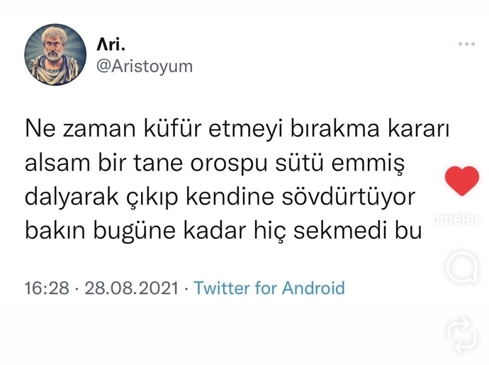 Küfür eder misiniz yoksa küfürlü konuşan insanlardan rahatsız olur musunuz?