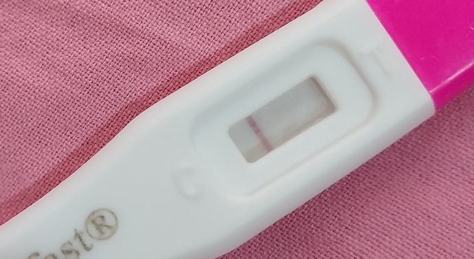 Bu ay regl çok geciktiği için ve cinsellik olduğu için test yaptım ve sonuç bu şekilde negatif çıktı ama bozuk olma ihtimali var