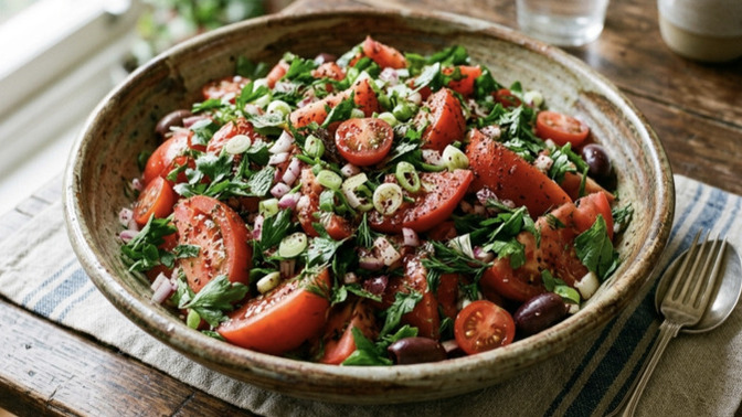 Domates salatası sever misiniz?