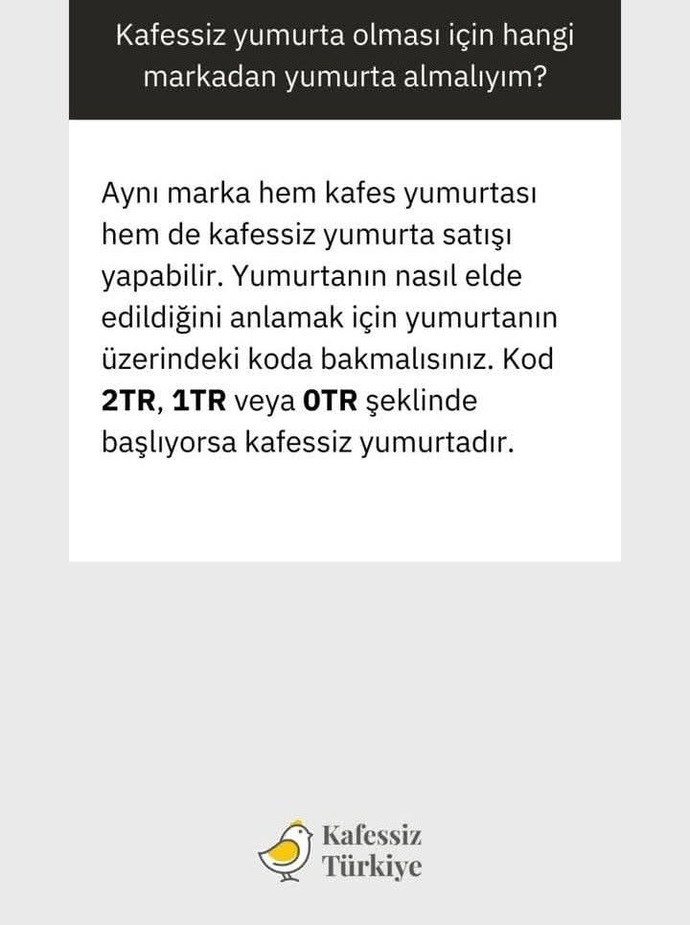 Lüfen tavukların kafessiz sisteme geçmesi için kafessiz türkiye sayfasına sosyal medyada destek verir misiniz?