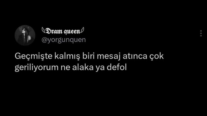 Numara silmeyen ve aylar sonra çat diye yazan erkek?