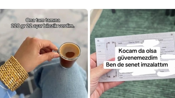 Eşinize taktığınız altınları güvene mi bırakırsınız yoksa senet mi yaparsınız?