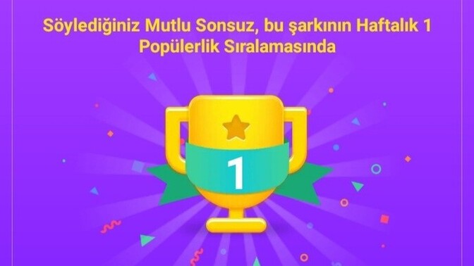 Beste yaptığım şarkı uygulamada 1 saatte nasıl 1. oldu, bu normal mi?