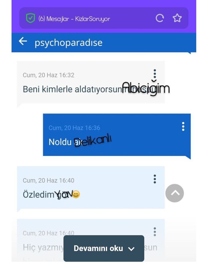 Site de beni sevmeyen var mı?