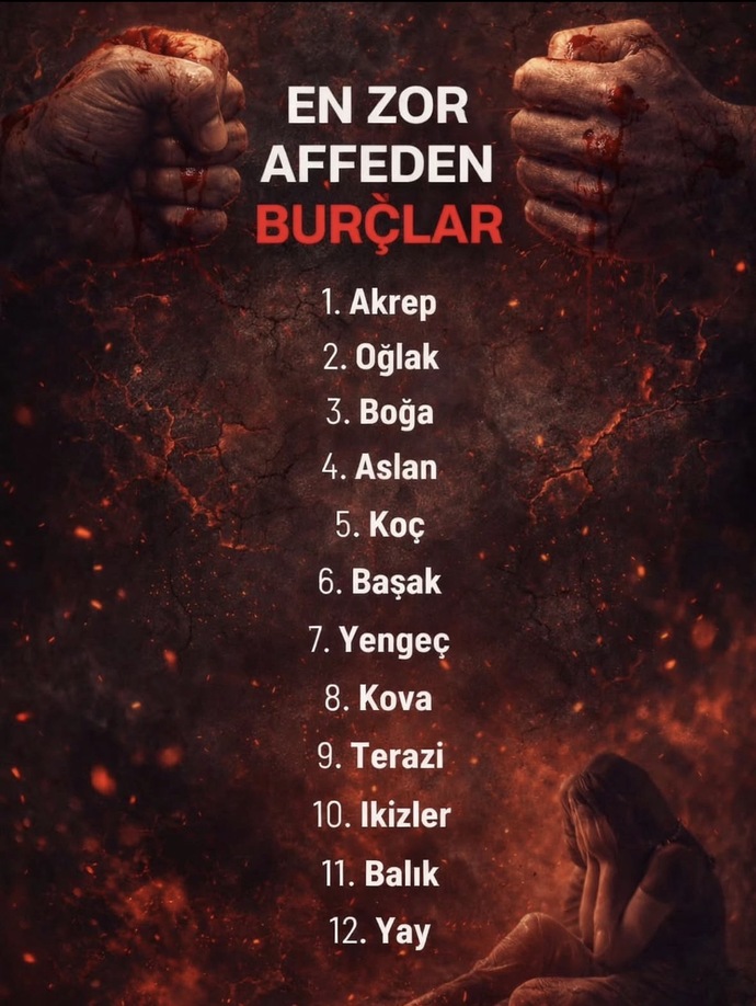 En zor Affeden burçlar hangisidir?