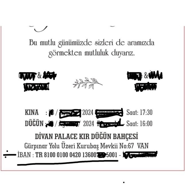 İbanlı davetiyeler sence saçma mı yoksa kolaylık mı?