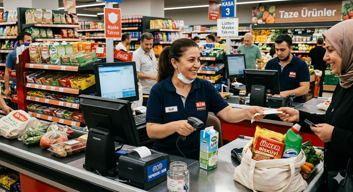 Hayatınızda daha önce @ptal bir market Kasiyerine denk geldiniz mi?