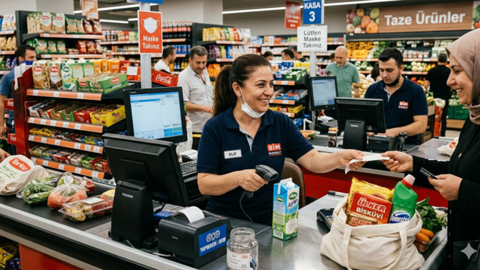Hayatınızda daha önce @ptal bir market Kasiyerine denk geldiniz mi?