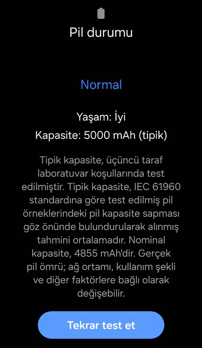 Telefonunuzun pil sağlığı nasıl?