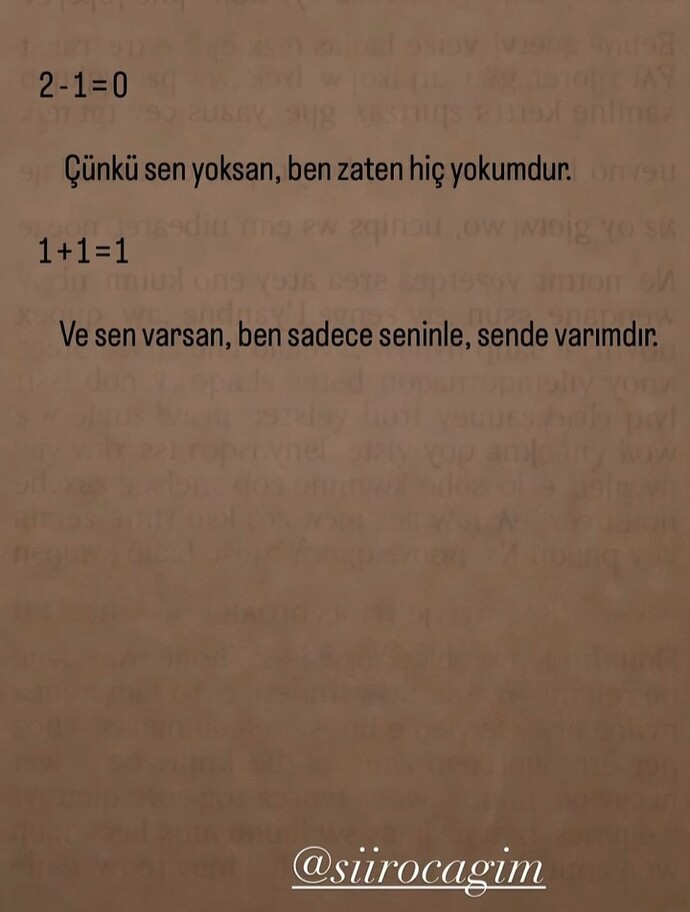İyi geceler diliyorum herkese, sizce aşkta matematik nasıl ilerler ya da nasıl ilerlemeli?