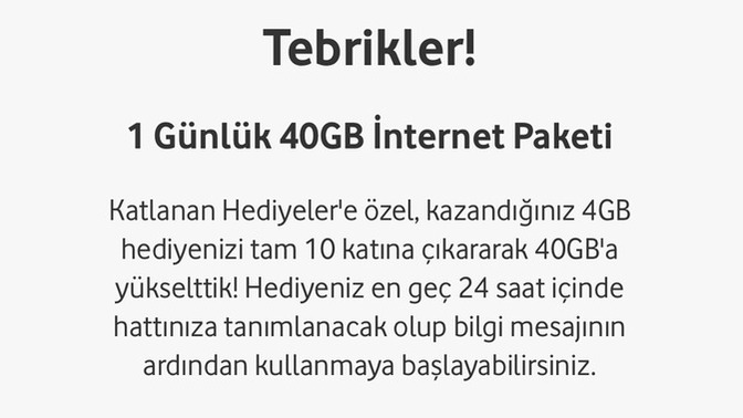 Hediye çarkından en fazla ne kadar gb hediye geldi?
