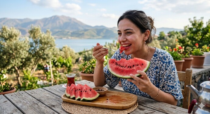 Karpuz yemekle beraber mi daha güzel yoksa yemekten sonra mı yenmeli?