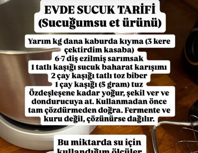 Evde sucuk yapılır mı, hiç yaptınız mı?