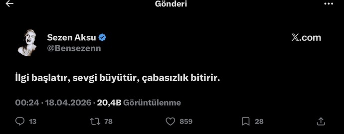 Sizce aşkı güçlü tutan şey nedir?