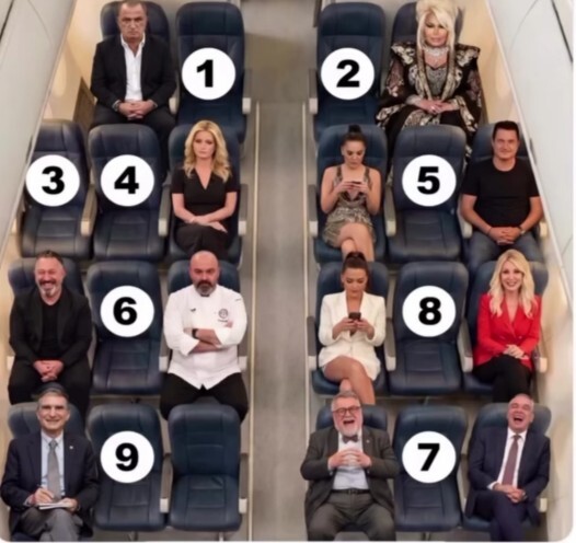10 saatlik uçuşta olsanız kimin yanına otururdunuz?