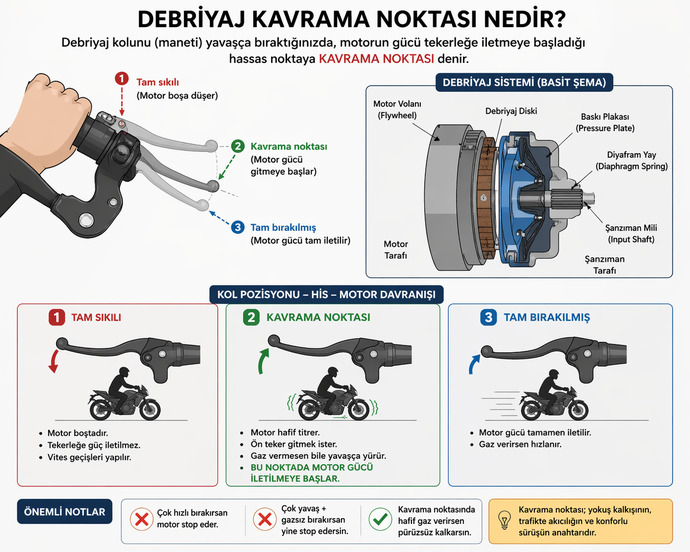 Debriyajın kavrama noktası tam olarak nedir, nasıl bulunur ve ayarlanır?