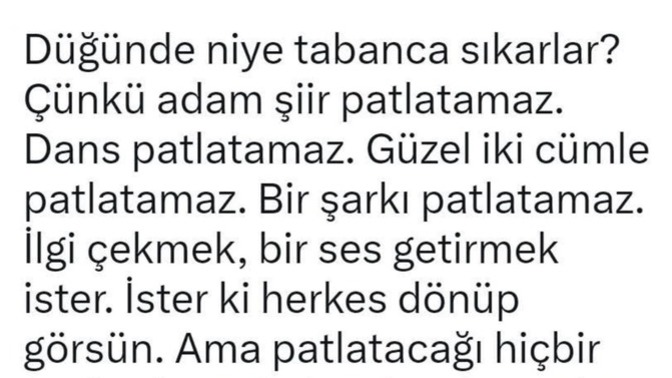 Düğünlerde neden tabanca sıkılıyor, silah sıkma geleneğinin kökeni ne?