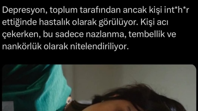 Toplumda depresyondaki insanlar neden hemen nankör olarak görülüyor sizce?