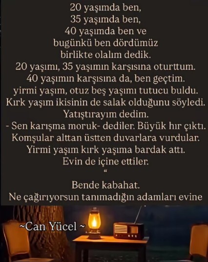 Size göre en guzel yas araligi hangisi, siz en cok hangi yaslardan keyif aldiniz?