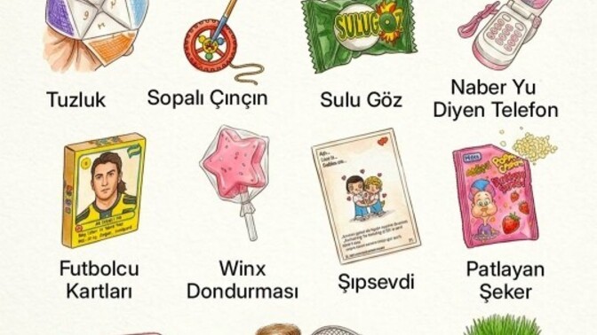 Sizin çocukluğunuza dönünce aklınıza ilk hangi nostaljik şey geliyor?