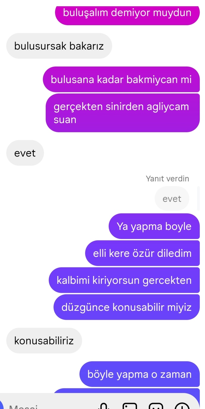 Konustuğum çocuk neden böyle davraniyor?