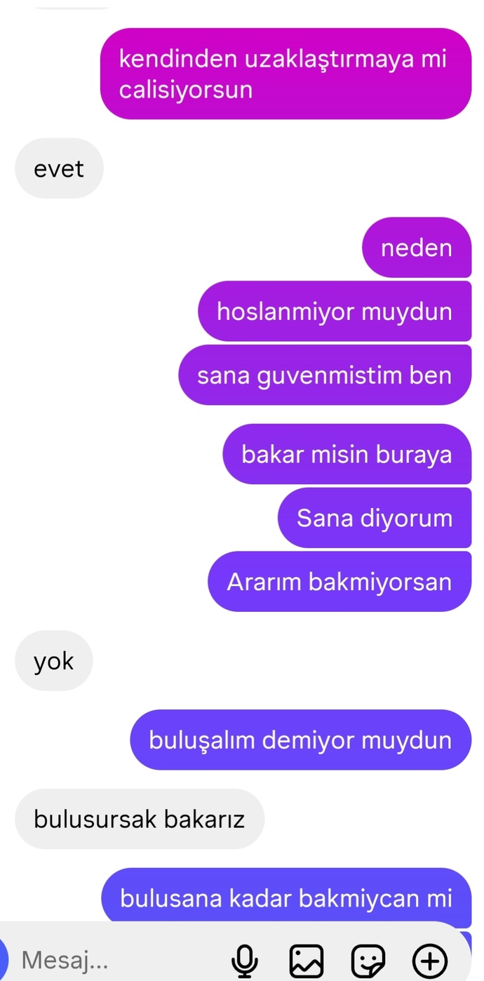Konustuğum çocuk neden böyle davraniyor?