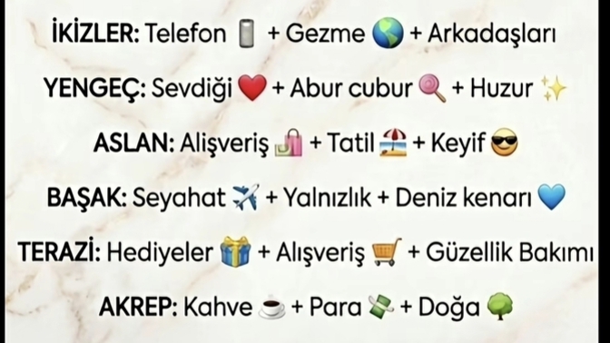 Seni mutlu eden üçlü neymiş?