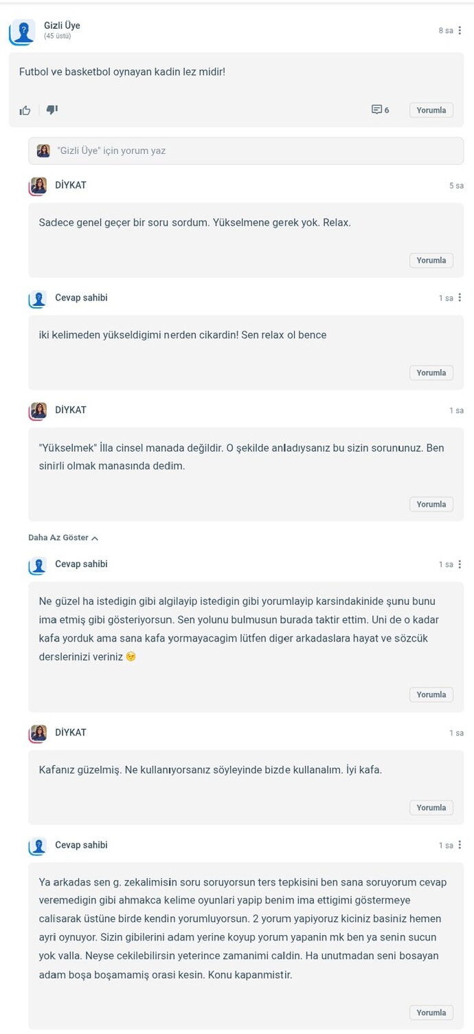 Oturduğunuz yerden millete battığınız oluyor mu?