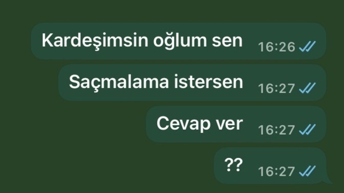Normalde mesajlarıma anında dönerken yaptığı şey normal mi ya?
