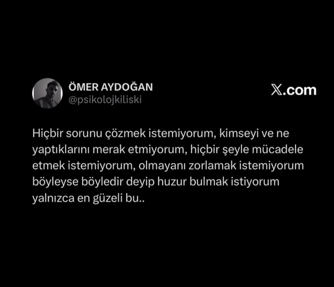 Hiç hayatınızda olmayanı zorladınız mı?