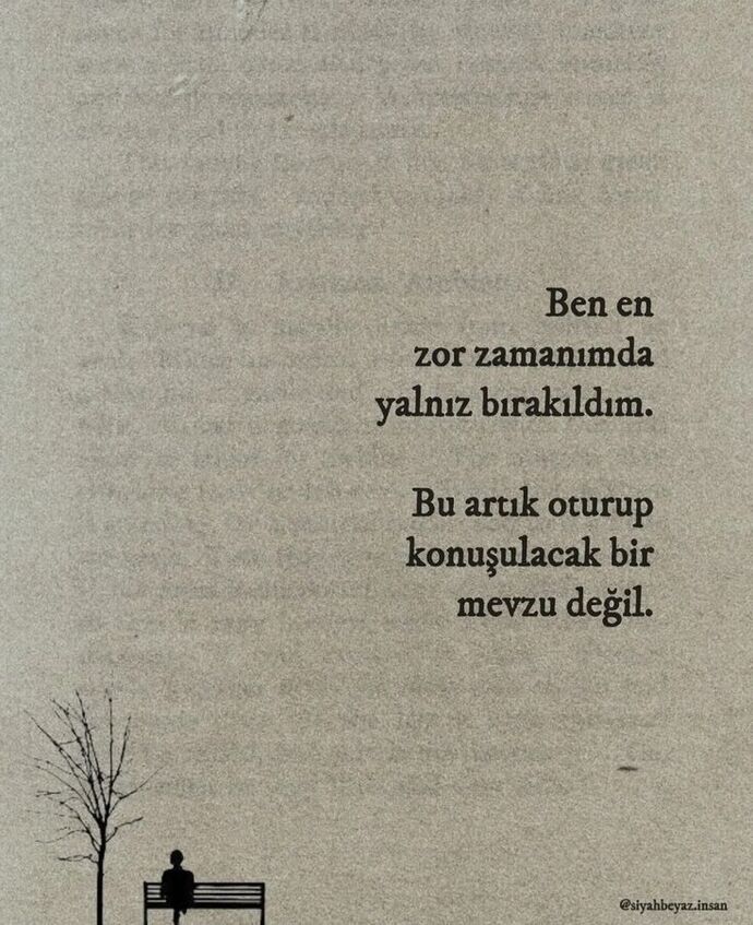 Sen neden yalnızsın?
