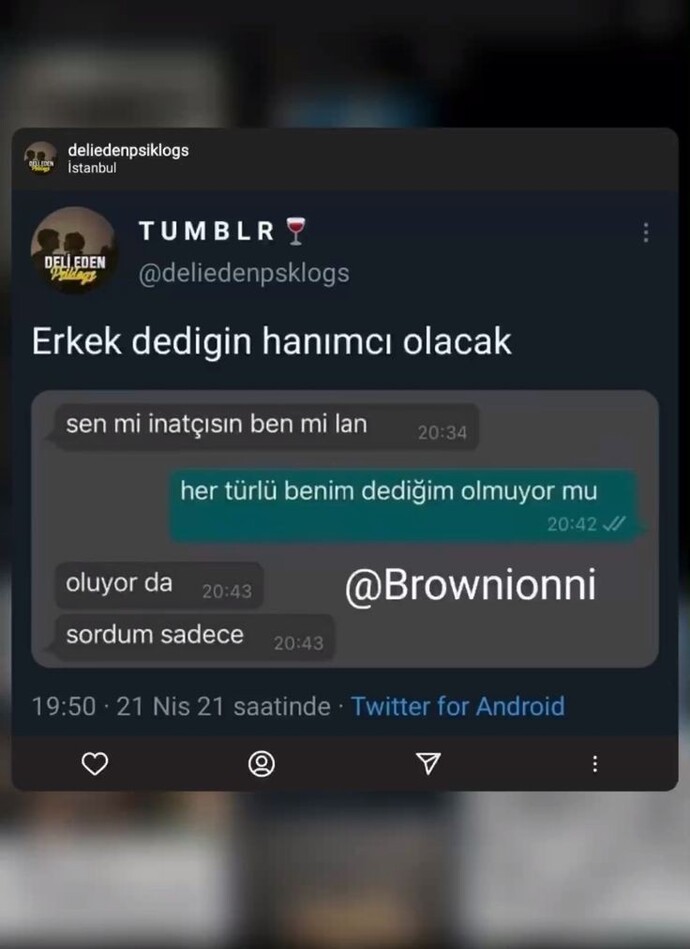 Erkek dediğin hanımcı mı olur?