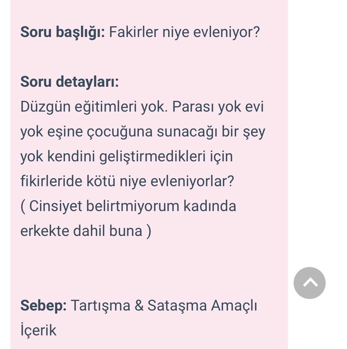 Bu sorunun nesi tartışma amacı güdüyor?