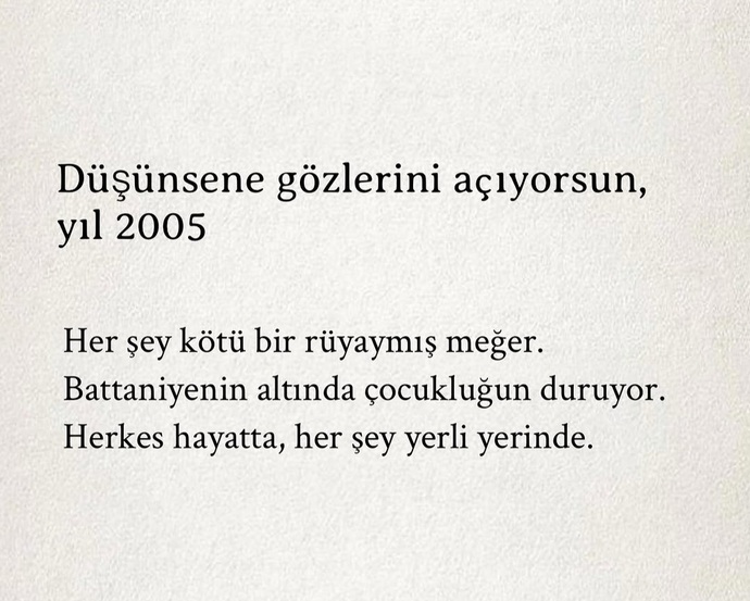 Gözlerini hangi yıla açmak isterdin?