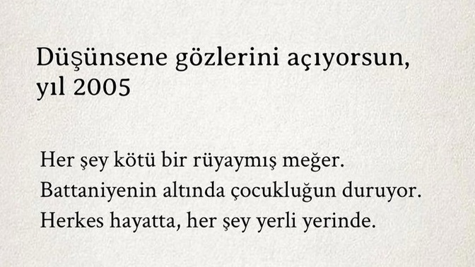 Gözlerini hangi yıla açmak isterdin?