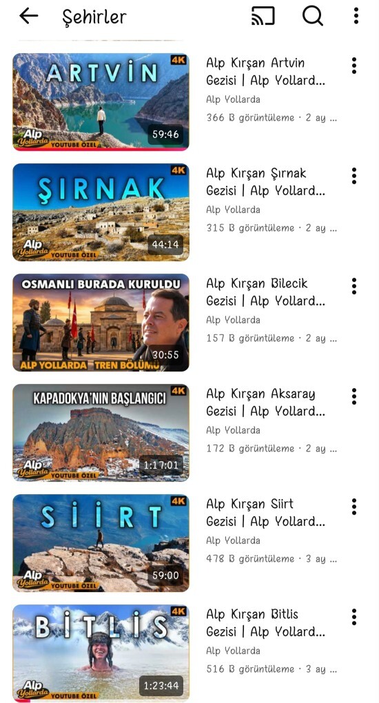 Şehir belgesellerini izlemeyi seviyor musunuz?