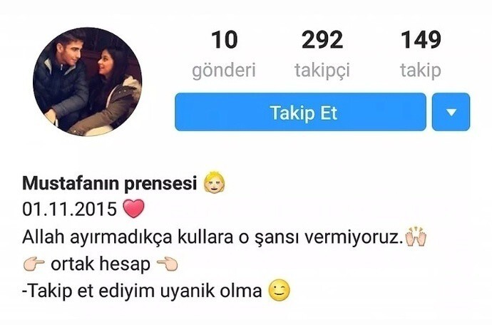 Sevgilinle ortak sosyal medya hesabı kullanır mısın?