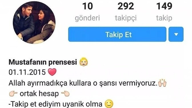 Sevgilinle ortak sosyal medya hesabı kullanır mısın?