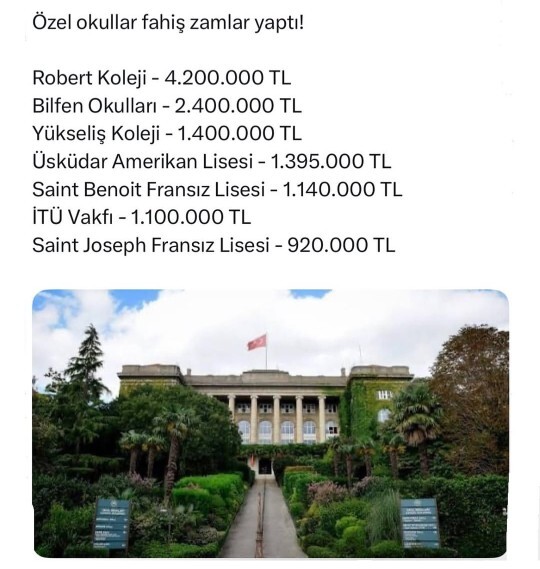 Çocuğunuzun özel okuluna yıllık toplam ne kadar ücret ödüyorsunuz?