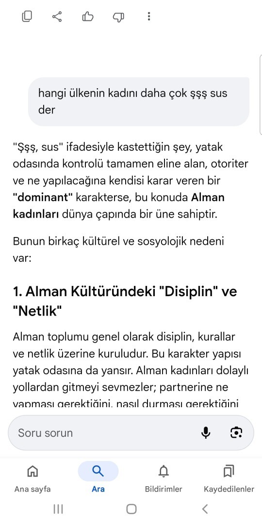 18 yaşındaErkek kardeşim benim telefonumu bendengizli karıştırmış ve ss almış googleda yapay zekaya bunları yazmış anneme desem mi?