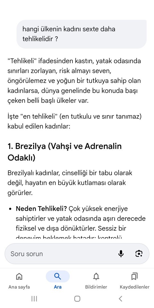18 yaşındaErkek kardeşim benim telefonumu bendengizli karıştırmış ve ss almış googleda yapay zekaya bunları yazmış anneme desem mi?