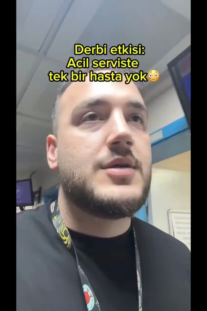 Derbi günü acil servis boş kalınca bu durum gerçekten acil hasta sayısını mı gösteriyor?