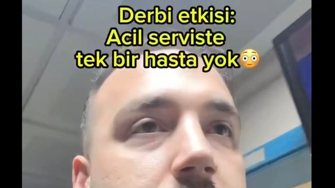 Derbi günü acil servis boş kalınca bu durum gerçekten acil hasta sayısını mı gösteriyor?
