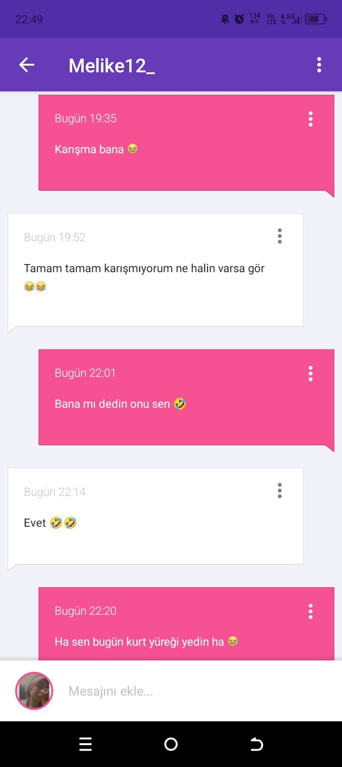 Sohbet kutunuz renkli mı renksiz mi?