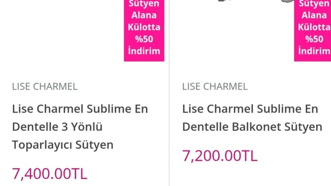 Ic camasirlarimi lise charmelden almak istiyorum napicam off cok sevdim?